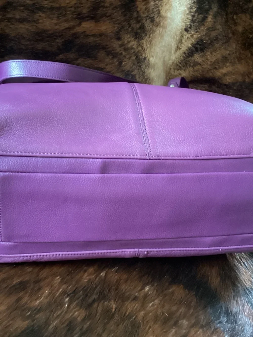 Buxton The Madison Tote Purple Leather Brief/Laptop Case Handbag💜🦋💜